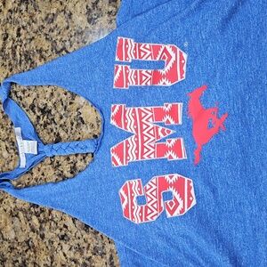 SMU RACERBACK‎ TANK SIZE XL CHICKA-D